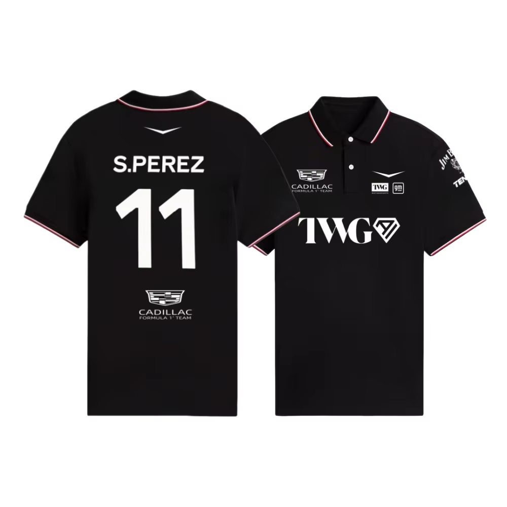 Polo Cadillac 2026 Sergio Perez, Polo Cadillac 2026 Valtteri Bottas, Polo pour supporters de l'équip