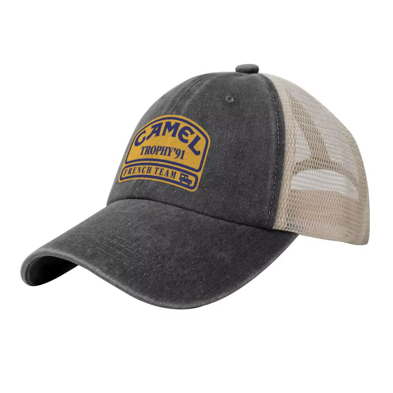 Casquette de baseball unisexe Camel Trophy 91 imprimée, dos en maille, profil bas, style camionneur,