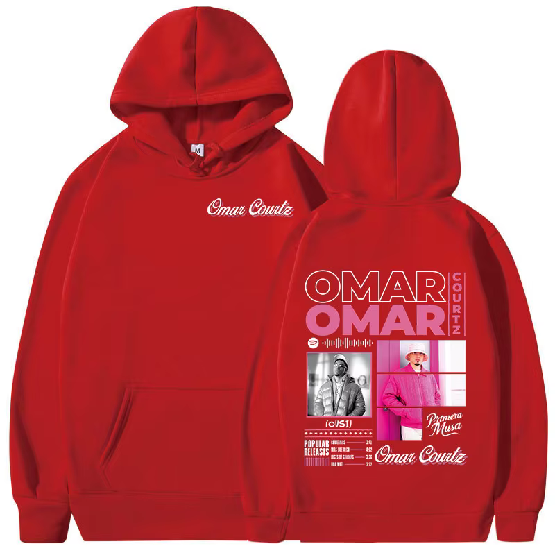 Omar Courtz Primera Musa Album Tour Merch sweat à capuche pour homme femmes vêtements mode sweats à 