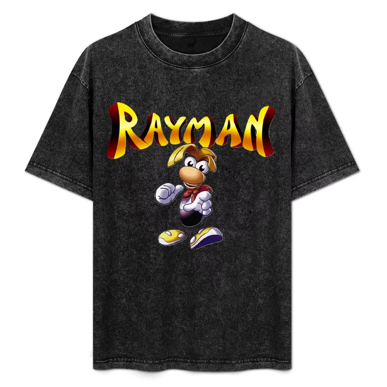 T-shirt Rayman à coupe athlétique, haut de sport à manches courtes