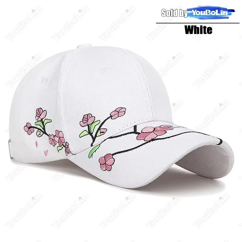 Nouvelle tendance nationale casquette en bec de canard chapeau de soleil printemps et automne fleur 