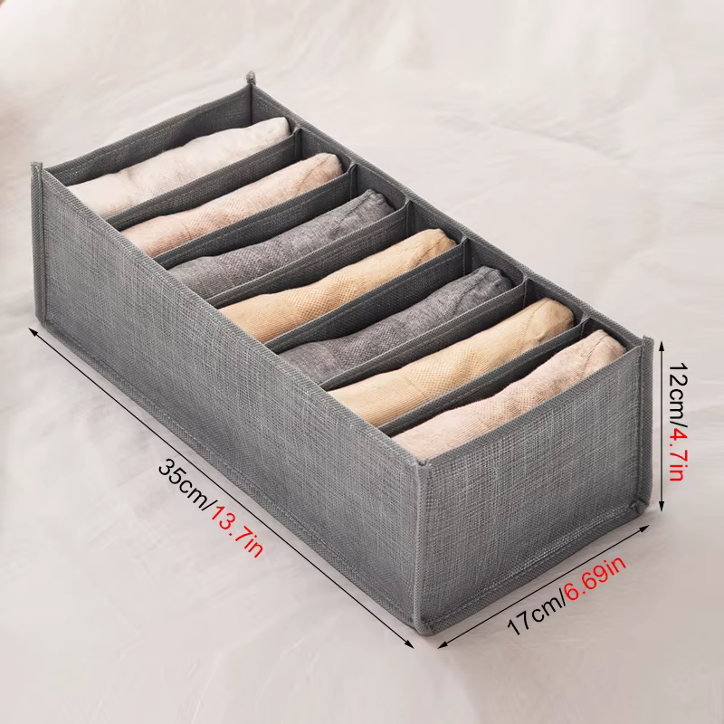 Boîte de rangement pour pantalons en jean, organisateur de vêtements de garde-robe, séparateur de ti