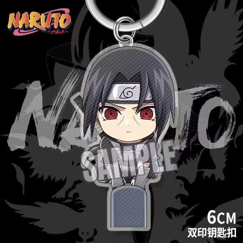 Accessoire de cosplay NARUTO, porte-clés anime, pendentif en acrylique, marchandise anime créative, 