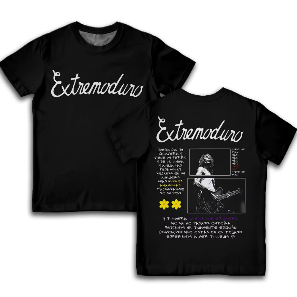 Rock Band Extremoduro 3D impression T-Shirt été hommes respirant décontracté à manches courtes chemi