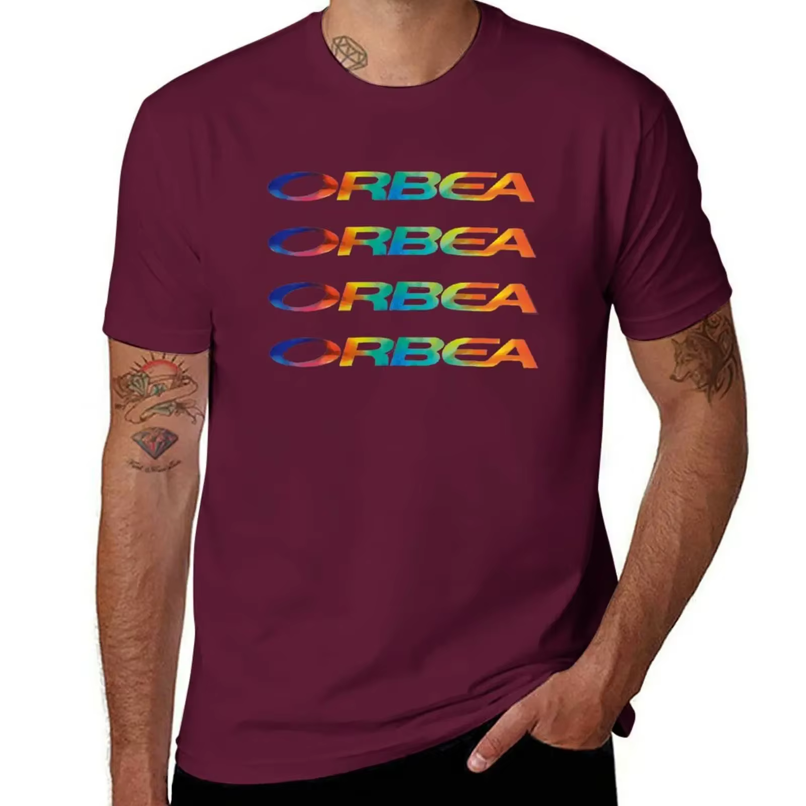 Orbea-T-shirt graphique de basket-ball pour hommes, vêtements de vélo d'anime, vêtements de créateur