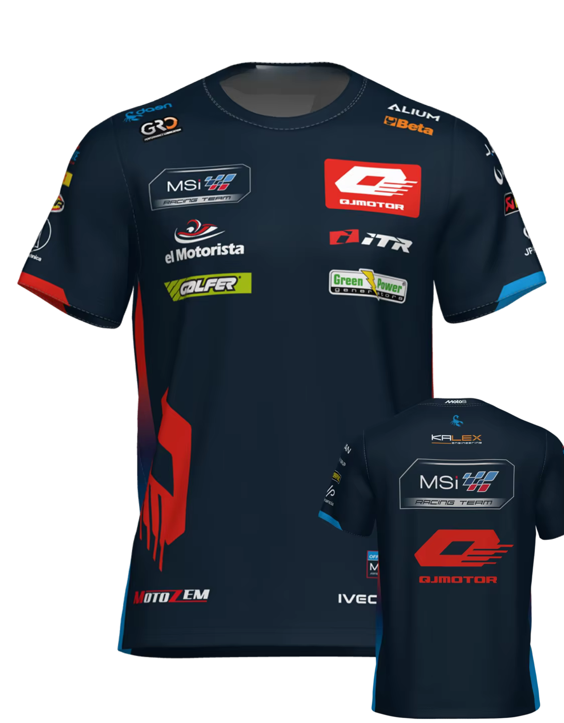 T-shirt d'équipe de moto 2026 pour homme, maillot de sport automobile à manches courtes, respirant, 