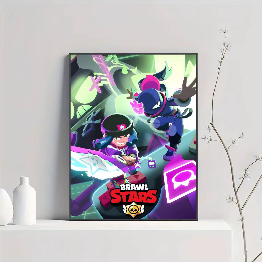 Affiches autocollantes de haute qualité pour le jeu Hot Anime B-BrawlS Game S-stars, décorations mur