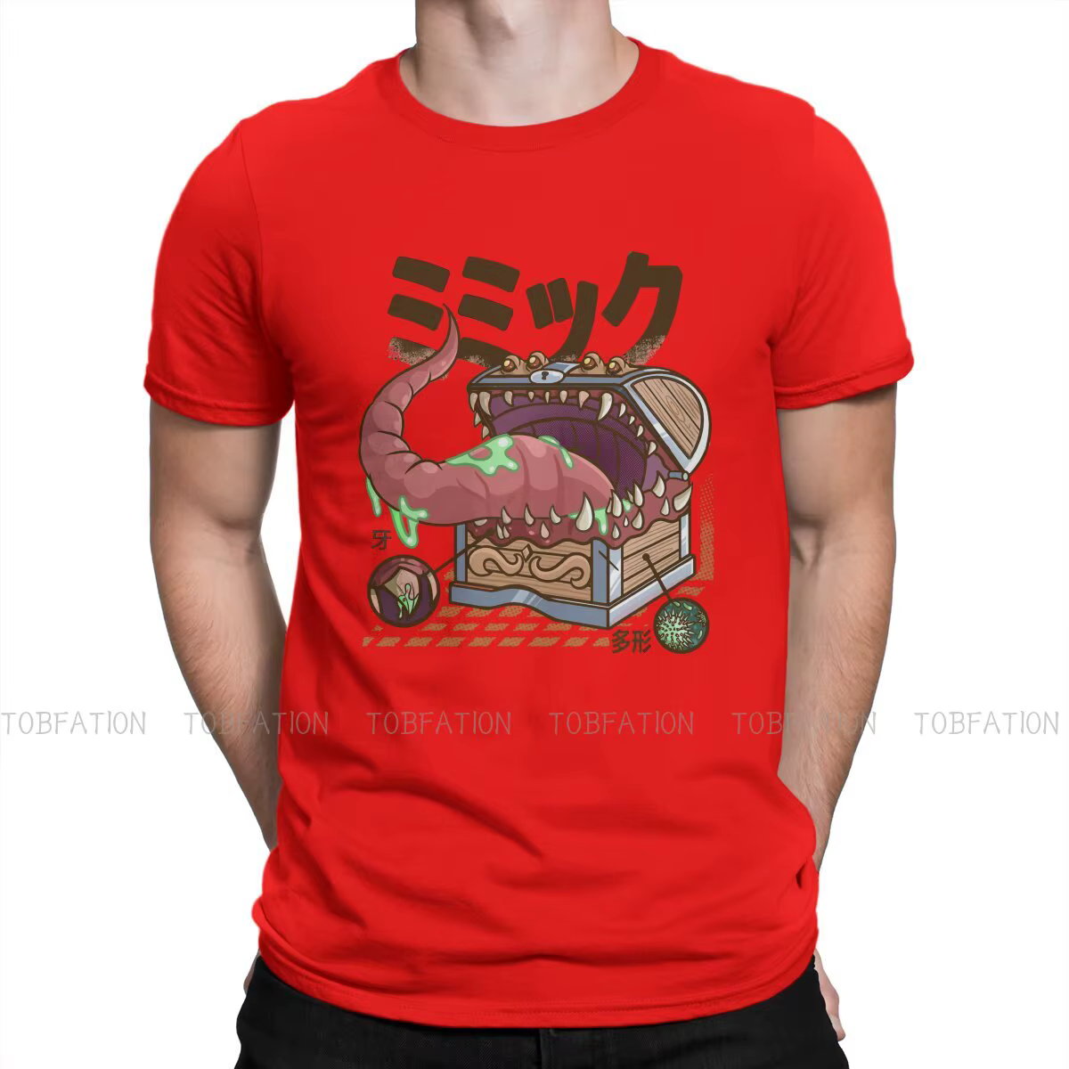 DnD – t-shirt imprimé graphique pour hommes, haut Vintage, mode, estival, en coton, Harajuku