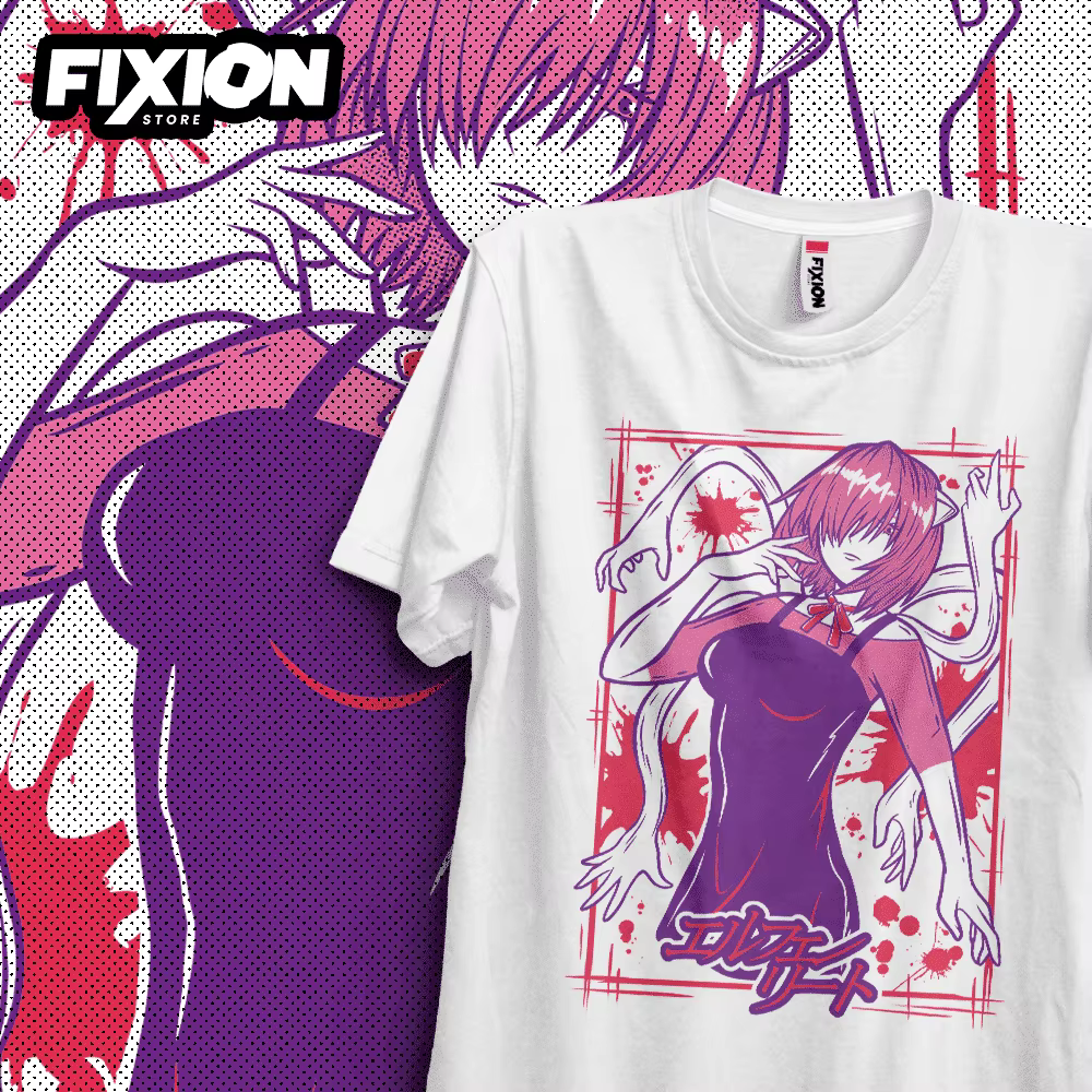 T-shirt Anime en coton pour les amateurs d'anime, Elfen veed, Abril, cadeau manga, toutes tailles
