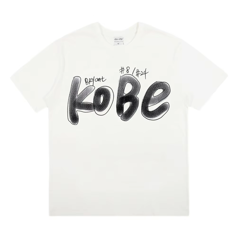 Classique basketbalster Kobe Bryant mannen vrouwen T-shirt imprimé T-shirt kleding streetwear tee ka
