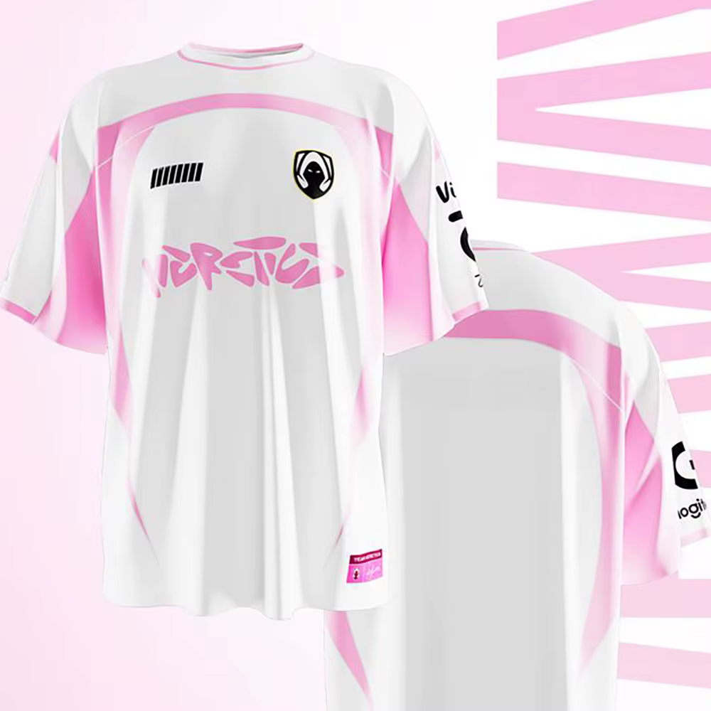 Team Heretics 2025 Champions Maillot rose T-shirt imprimé mode 3D pour hommes et femmes LOL VALORANT