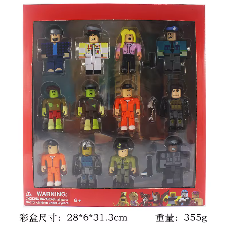 12 figurines Roblox de 2,5 à 3 pouces, jouets de collection de personnages de jeux virtuels avec acc