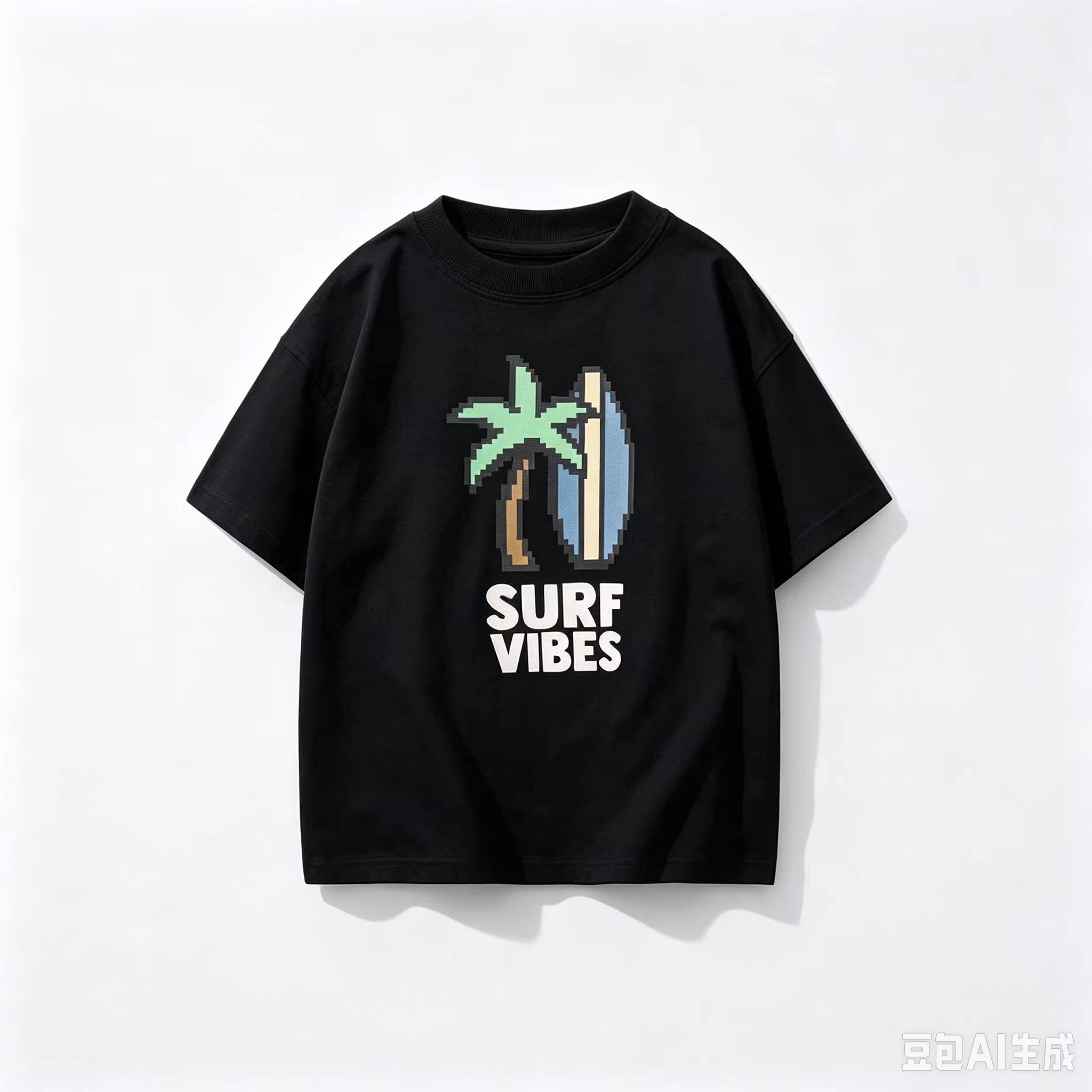 T-shirt basique simple et polyvalent, nouveau modèle à manches courtes, joli col rond, en pur coton 