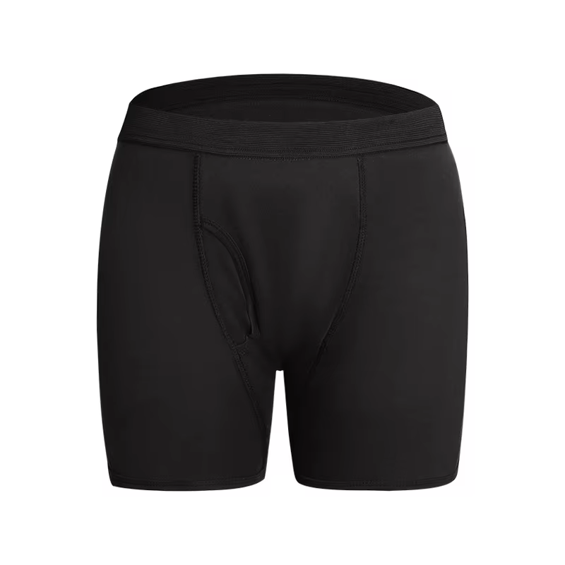 Sous-vêtements anti-fuite pour hommes, Shorts de sport en coton doux, slips solides, Boxershorts de 