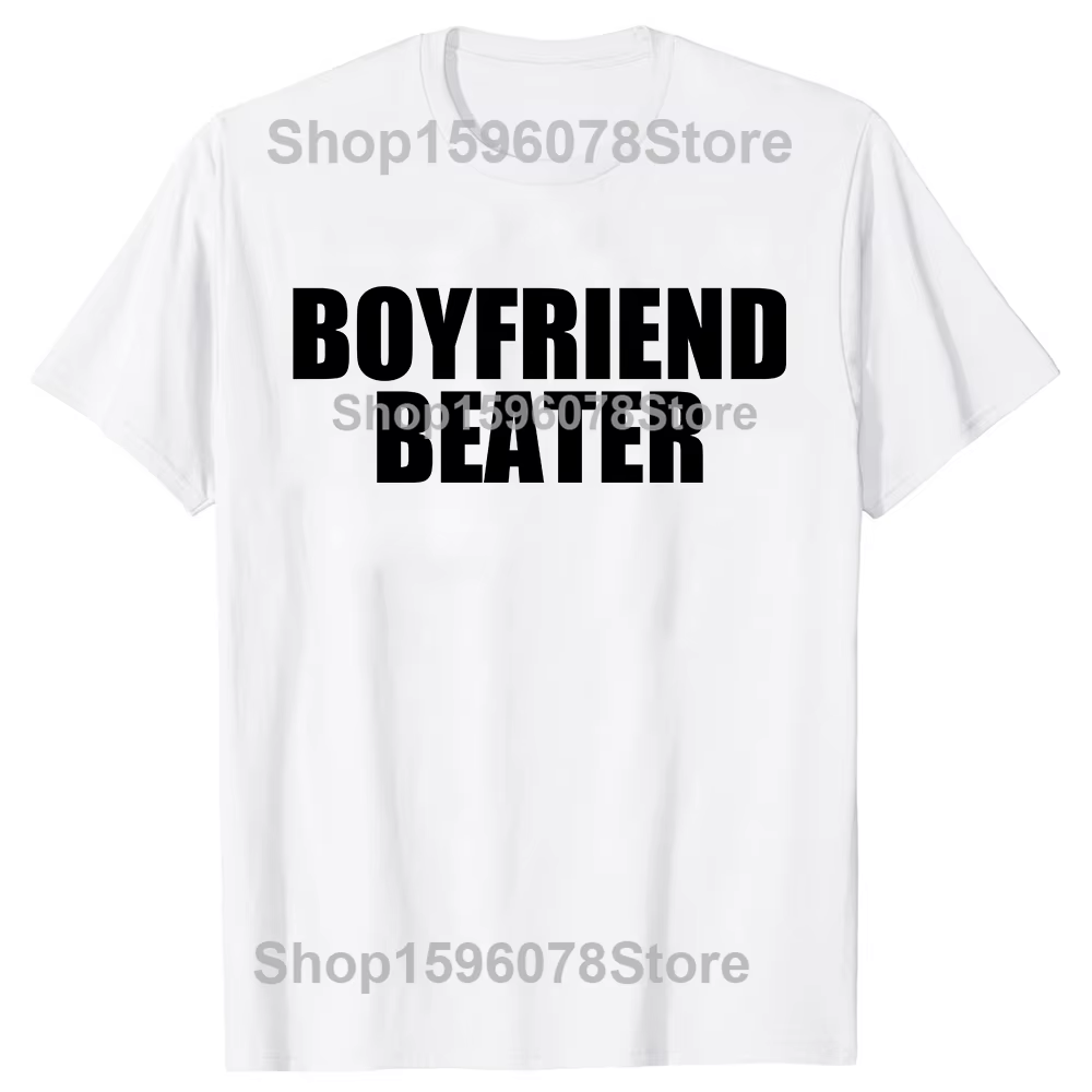 Boyfriend batteur drôle petite amie 100% coton T-shirts hommes femmes mode t-shirt style décontracté