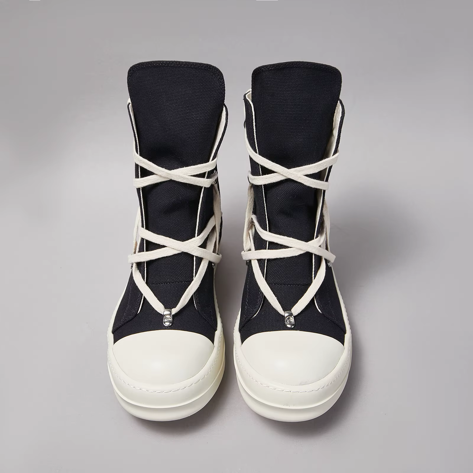 Marque femmes Sneaker décontracté haut à lacets hommes chaussure pentagramme noir luxe concepteur go