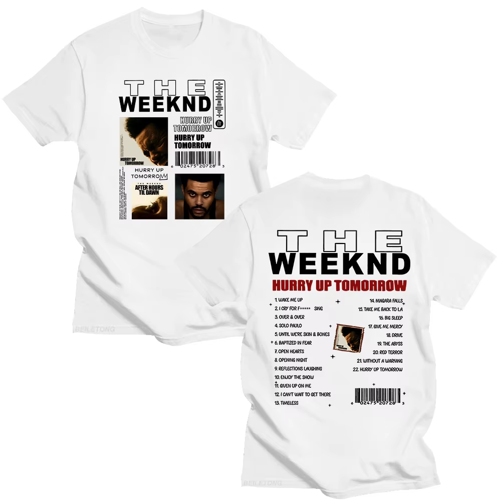 T-shirts TheWeeknd Album Hurry Up Tomorrow Vintage HURRY UP TOMORROW pour hommes, vêtements Funko Po