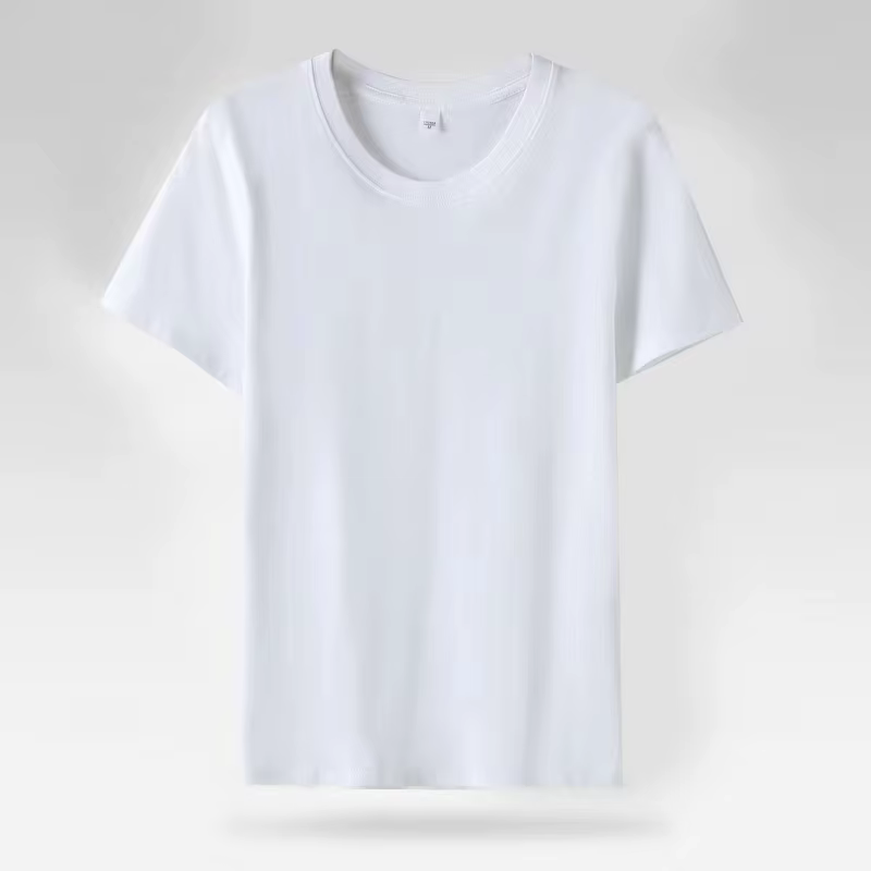 Solide femmes à manches courtes t-shirt coton col rond ample noir blanc basique mince hauts mode Har