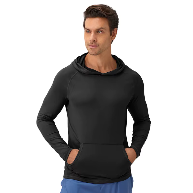 T-Shirts de Protection solaire pour hommes, sweat à capuche à manches longues, décontracté, résistan