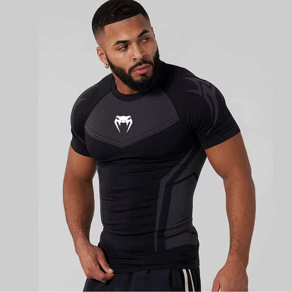 T-shirts de compression pour hommes – Vêtements de sport pour la gym, l'entraînement en extérieur, l