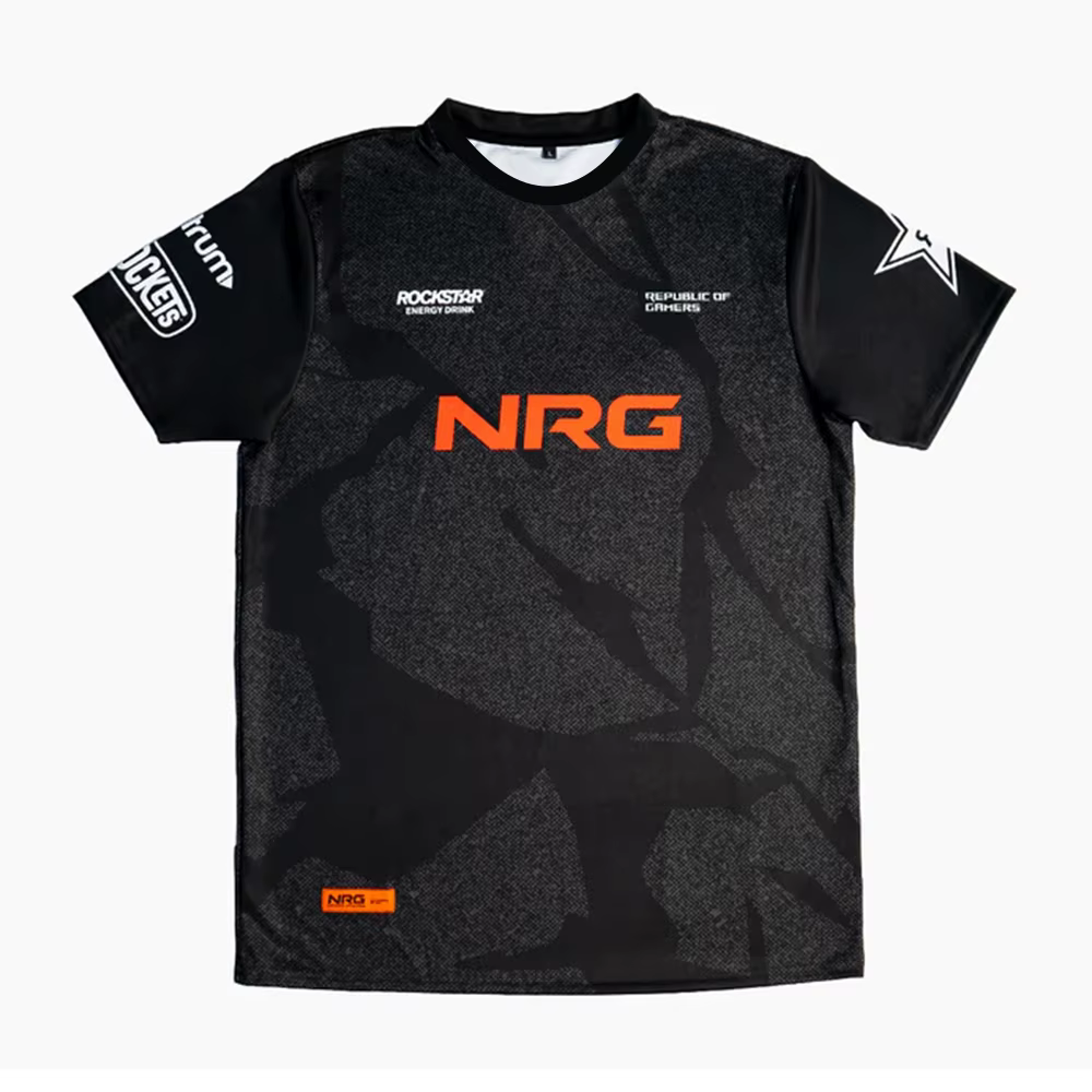 2025 nouveau NRG e-sports Club Jersey T-shirts Valorant événement hommes équipe uniforme t-shirt Sty