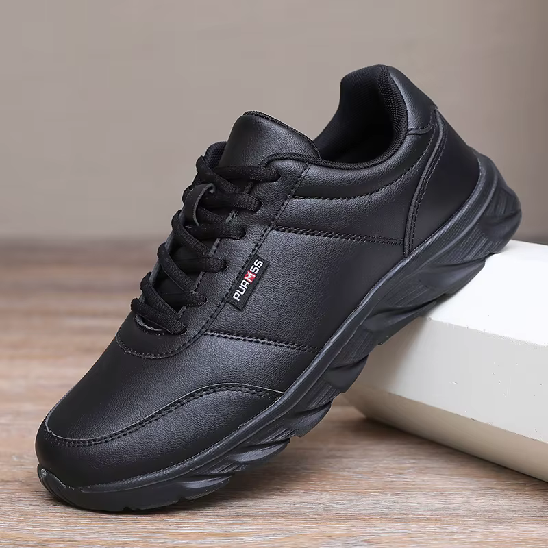 Nouveaux hommes baskets mode cuir PU chaussures décontractées pour hommes Jogging formation Sneaker 