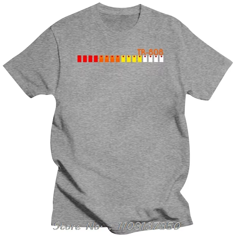 Roland Tr 808 303 909 T-shirt mode aigre rétro décontracté coton doux col rond manches courtes grand