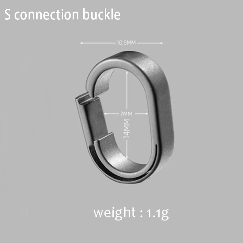Mini porte-clés de voiture créatif, boucle de connexion, Super léger, en titane, détachable rapideme