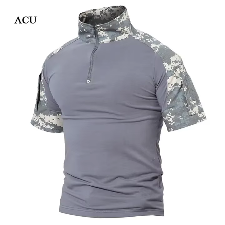 T-Shirts tactiques hommes Sport extérieur t-shirt séchage rapide chemise à manches courtes randonnée
