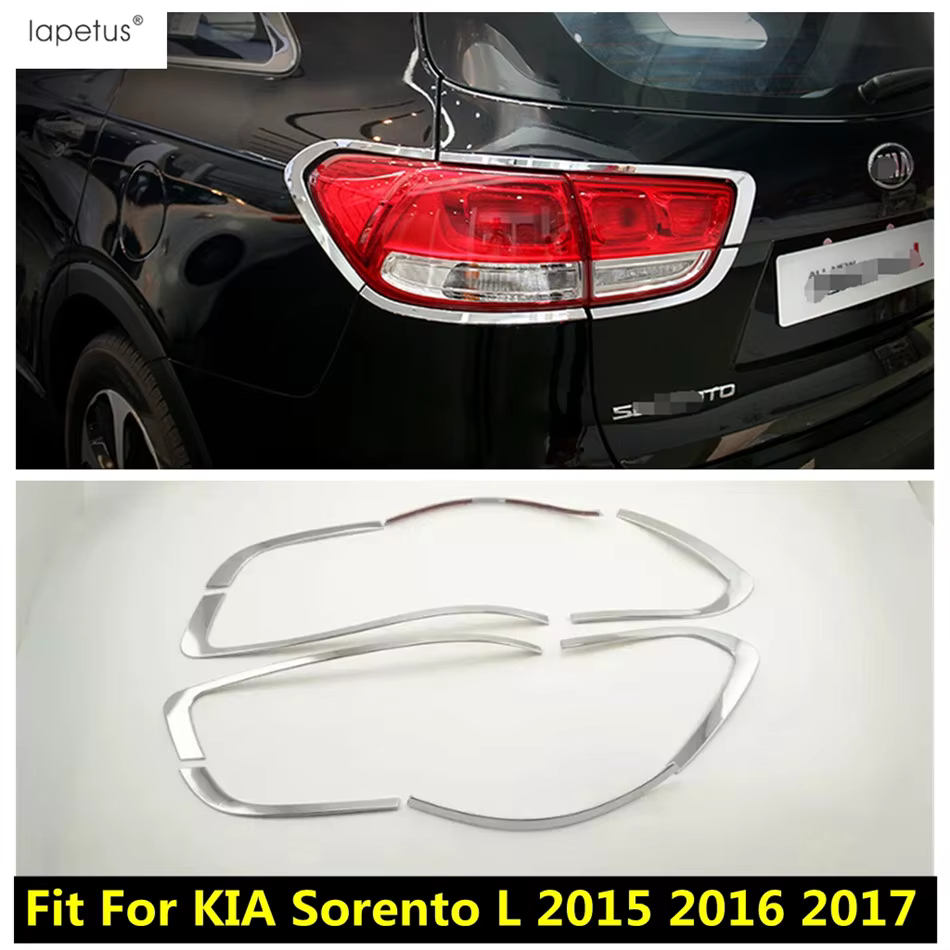 Accessoires chromés ABS pour KIA Sorento L, kit de couvercle de moulage de lampe, hayon arrière exté