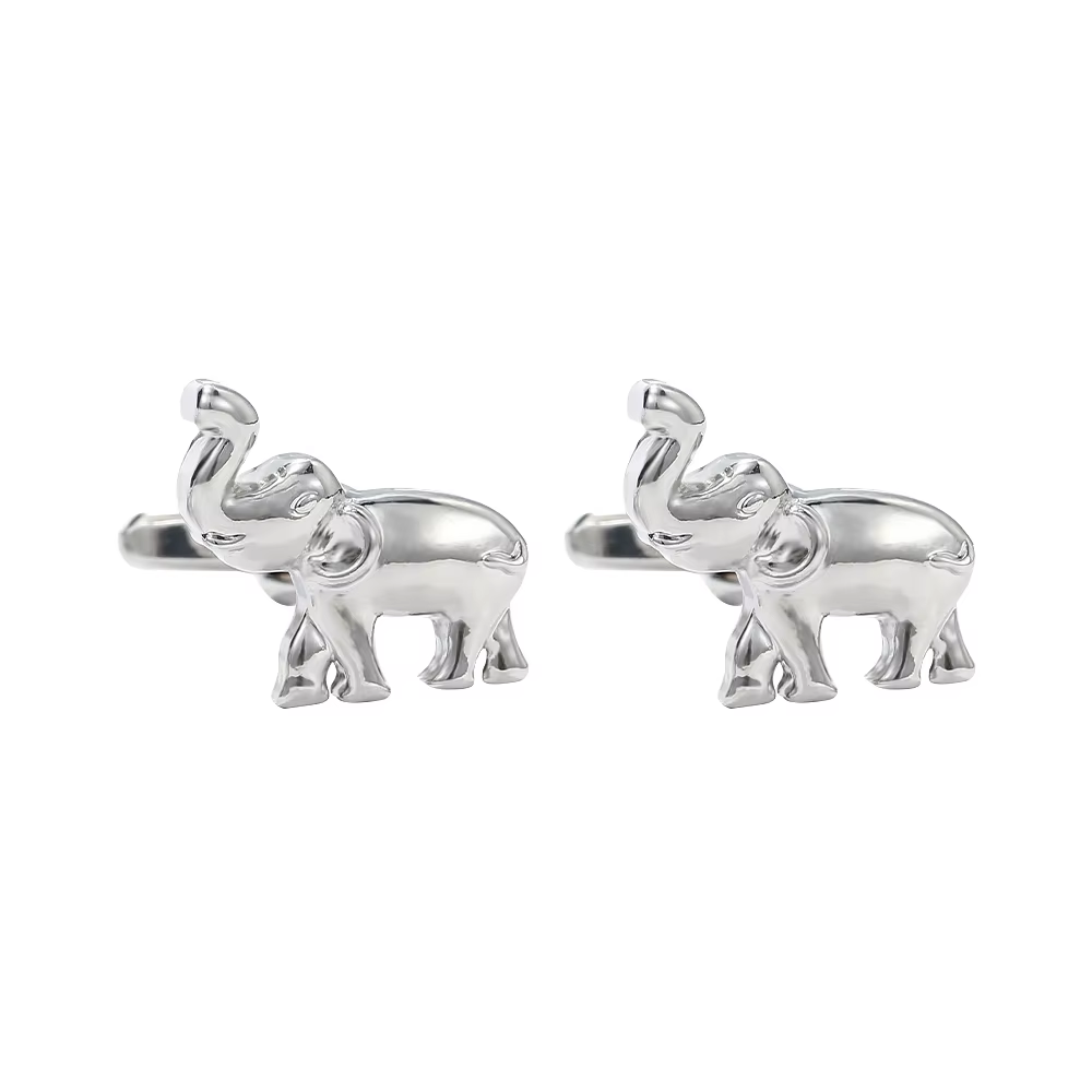 Lèvent de manchette en fer à cheval éléphant pour chemise, accessoires de bijoux animaux, articles b