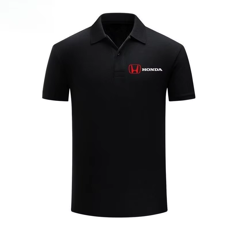 Honda Logo polos pour hommes et femmes T-shirts de moto outillage d'été vêtements de travail coureur