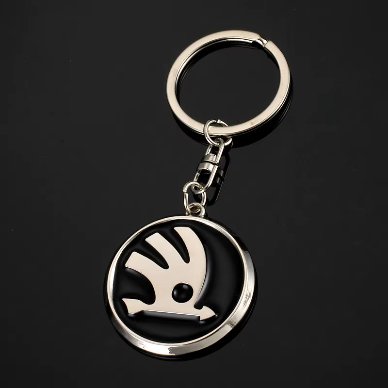 Porte-clés emblème de voiture, cadeau, pour Skoda Kylaq Elroq Octavia Enyaq Kamiq Scala Rapid Superb