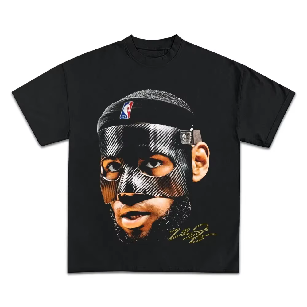Lebron James basket-ball étoile t-shirt hommes femmes à manches courtes coton T-shirts américain Vin