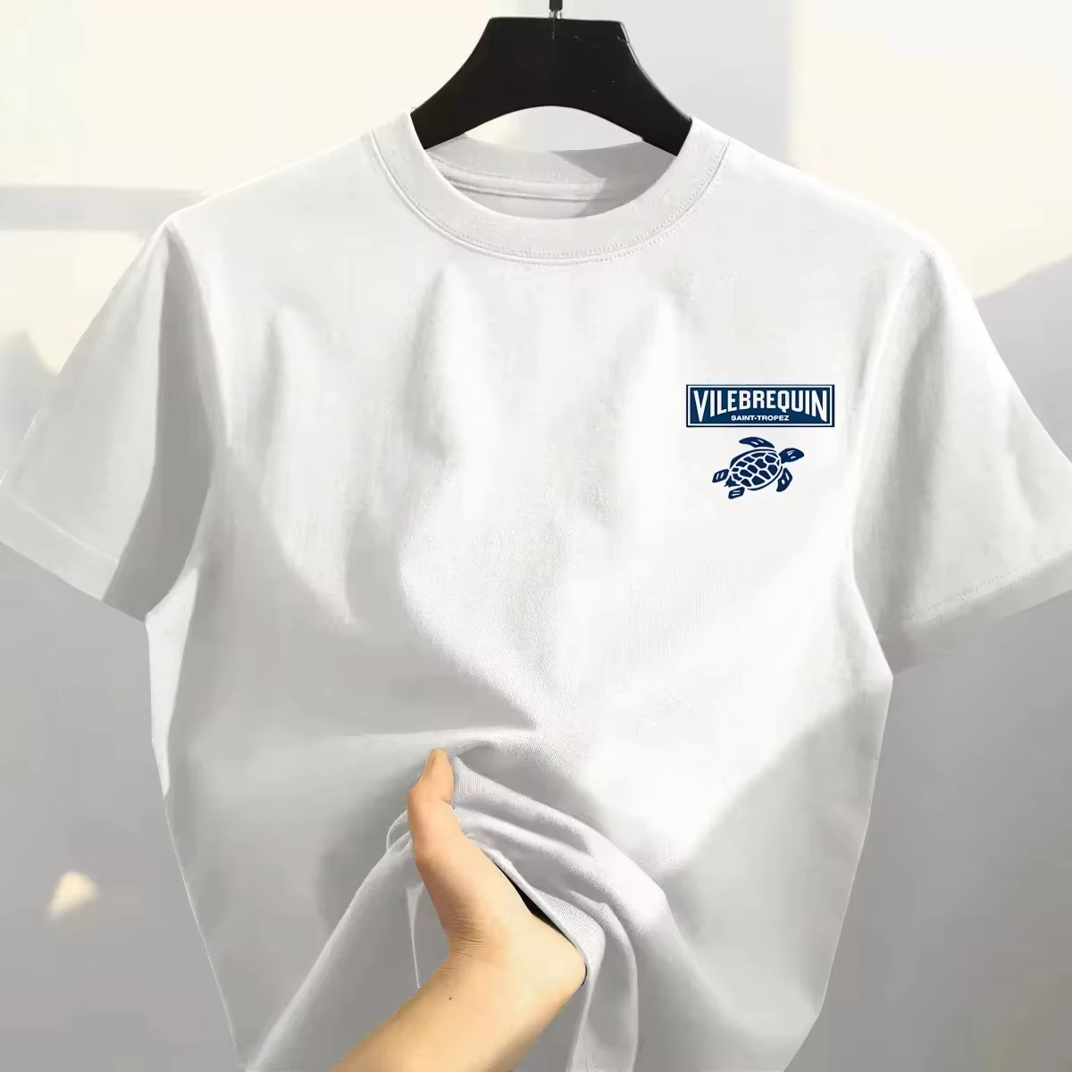 2025 été tendance tortue haute qualité coton respirant confortable T-shirt en plein air hommes hauts