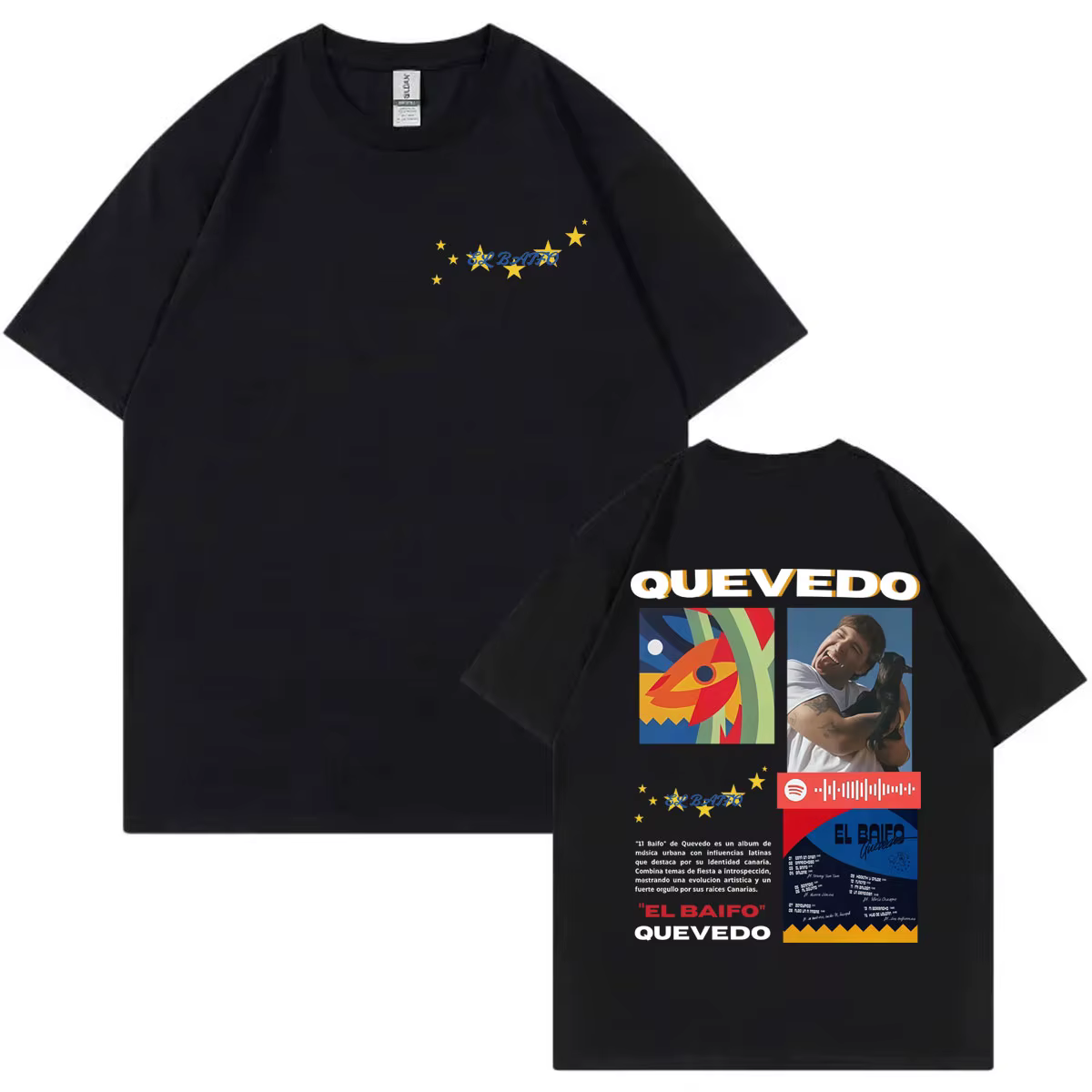 T-shirts de rappeur Quevedo El Baifo pour hommes et femmes, mode Hip Hop, T-shirt à manches courtes,