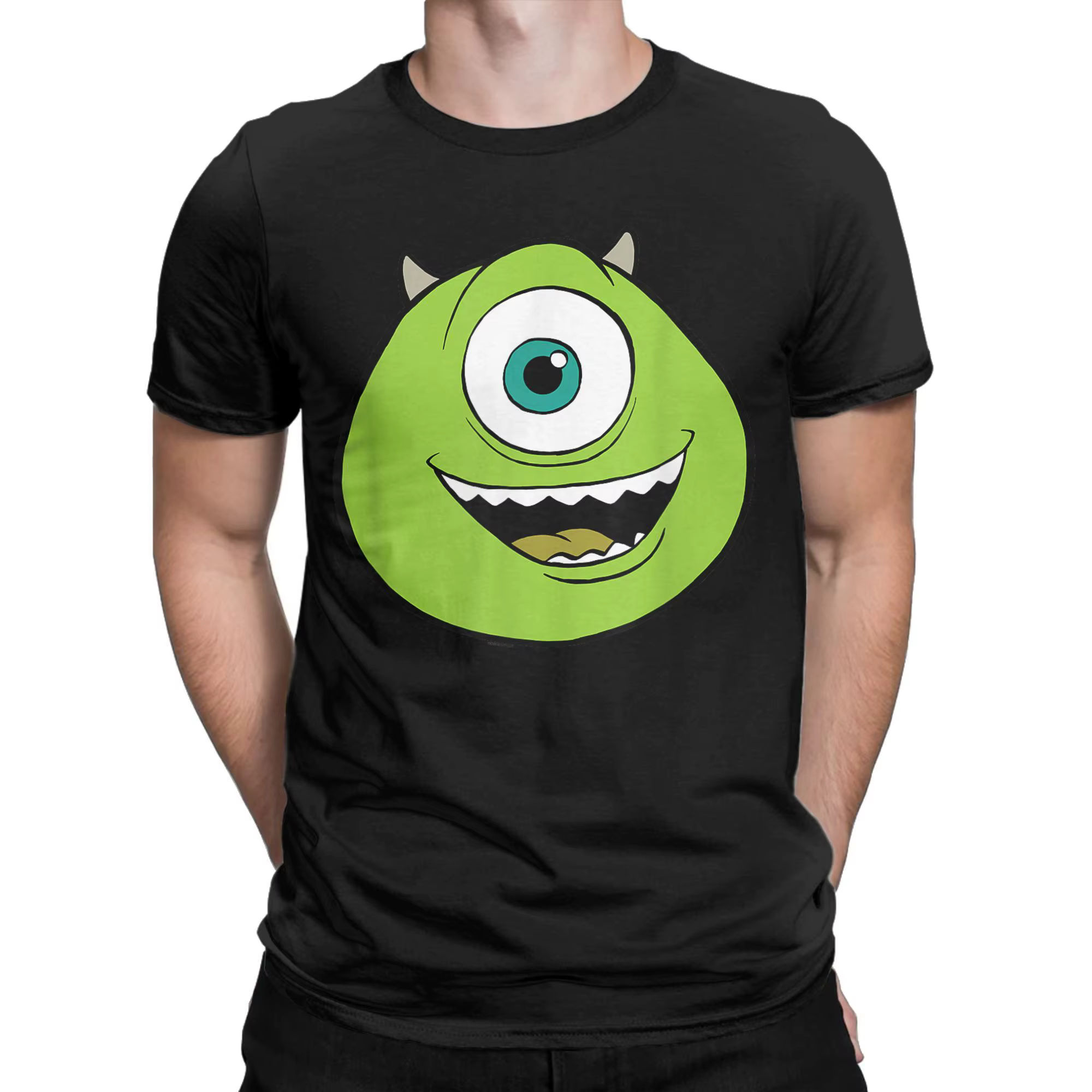 Monsters Inc Mike grand visage t-shirt été 100% coton t-shirts pour hommes Hip Hop t-shirt style déc