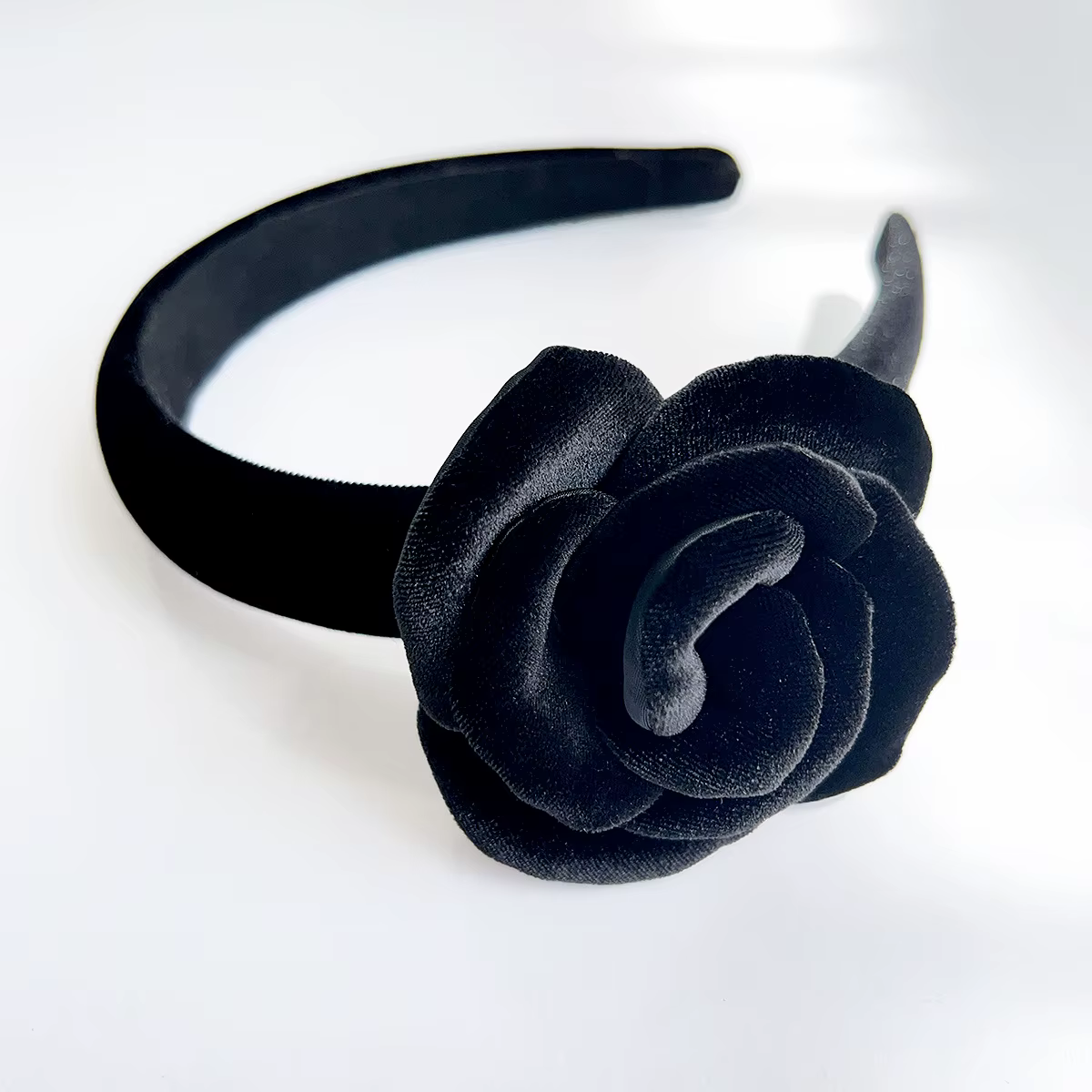 Bandeau en velours Rose pour femmes, accessoires pour cheveux, Paris français McGee, nouvelle collec