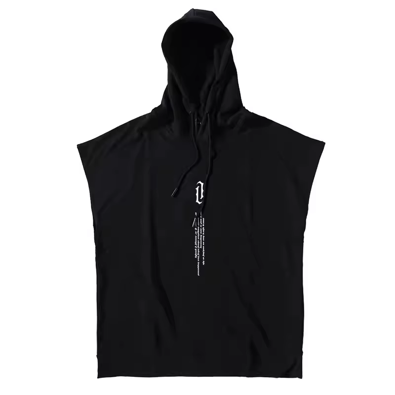 T-Shirt en Coton Noir pour Homme, Vêtement Technique, Hip Hop, Précieux, Été, 2024