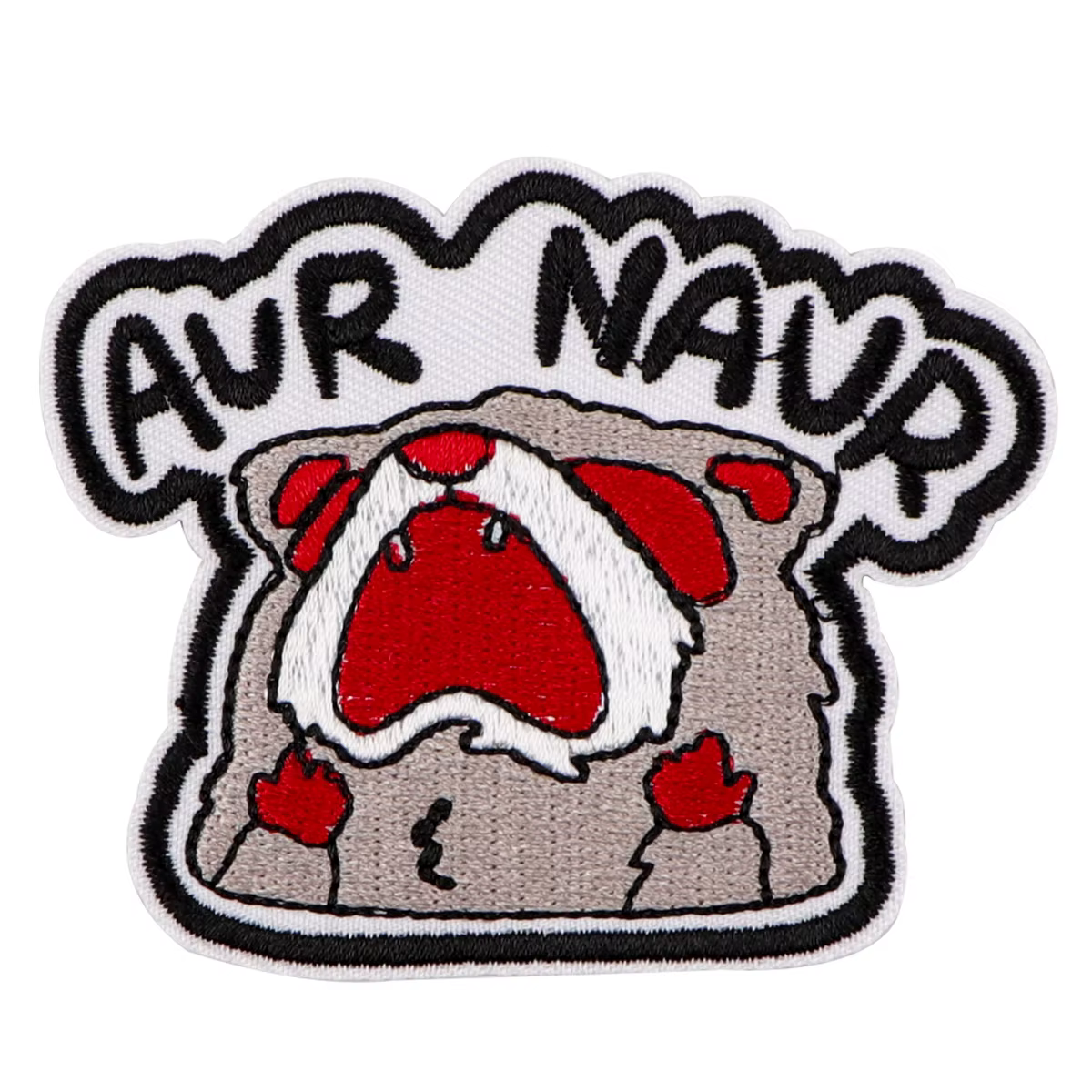 Patch brodé de citations de raton laveur mignon, logo animal drôle, accessoires de vêtement, patchs 