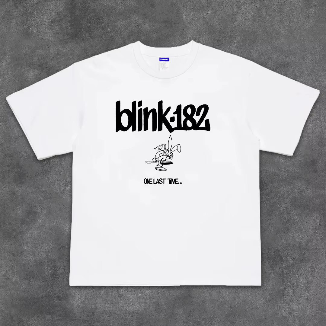 Blink - 182 Band The Tide Fried Street T-shirt en coton à manches courtes Restoring Ancient Ways pou
