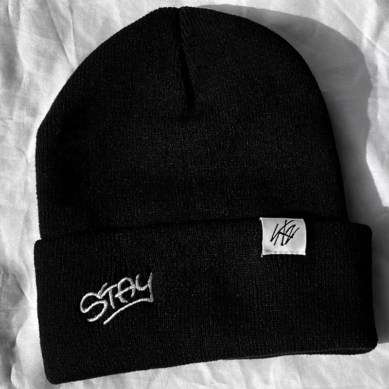Kpop KNIT CAP produit broderie bonnets STAY tricoté chapeau unisexe Hip Hop Couples Bonnet Gorros ch