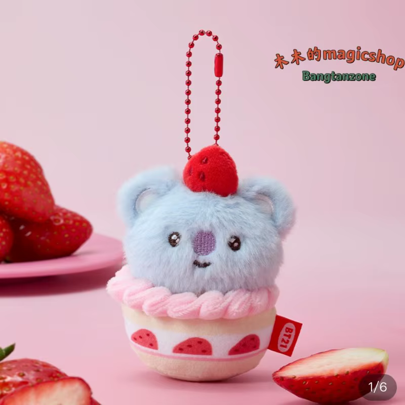 Nouvel ensemble d'accessoires pour poupée BT21 Gâteau Fraise 2026 - Style identique au produit phare
