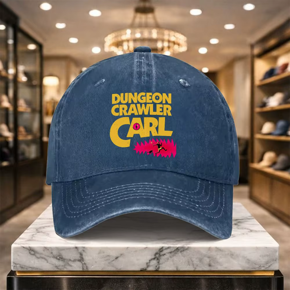 Casquette de baseball polyvalente et décontractée de style Dungeon Crawler Carl, avec un design régl