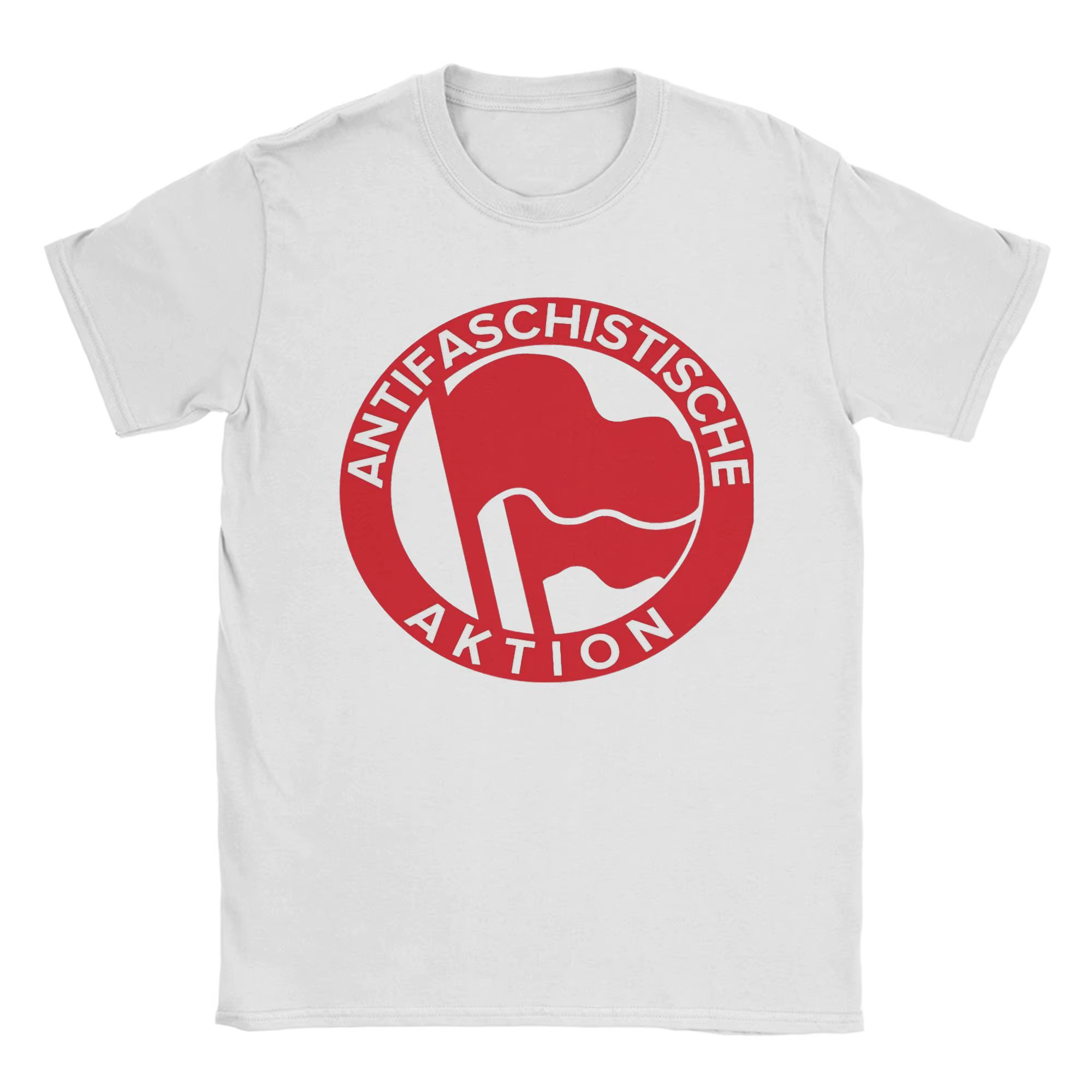 Antifa Anti-action Anti-racisme T-Shirt génial 100% coton T-Shirt col rond manches courtes T-Shirt g
