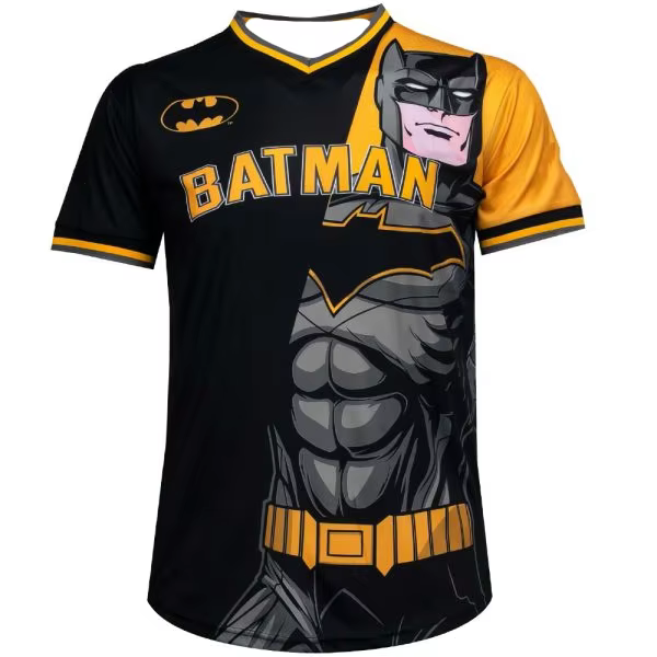 T-shirt style maillot de football américain DC Batman pour adultes et enfants, motif chevalier noir,