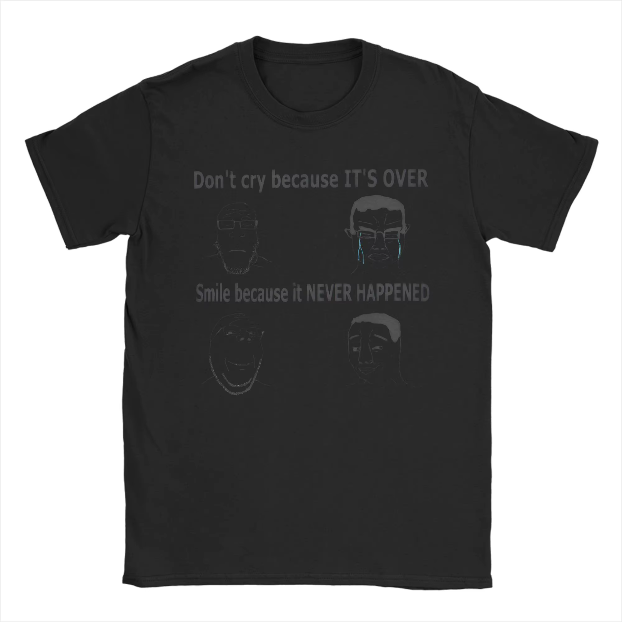 T-shirt imprimé Wojak Soyjak Chudjak Chud Meme pour hommes et femmes, 100% coton, vêtements haut de 