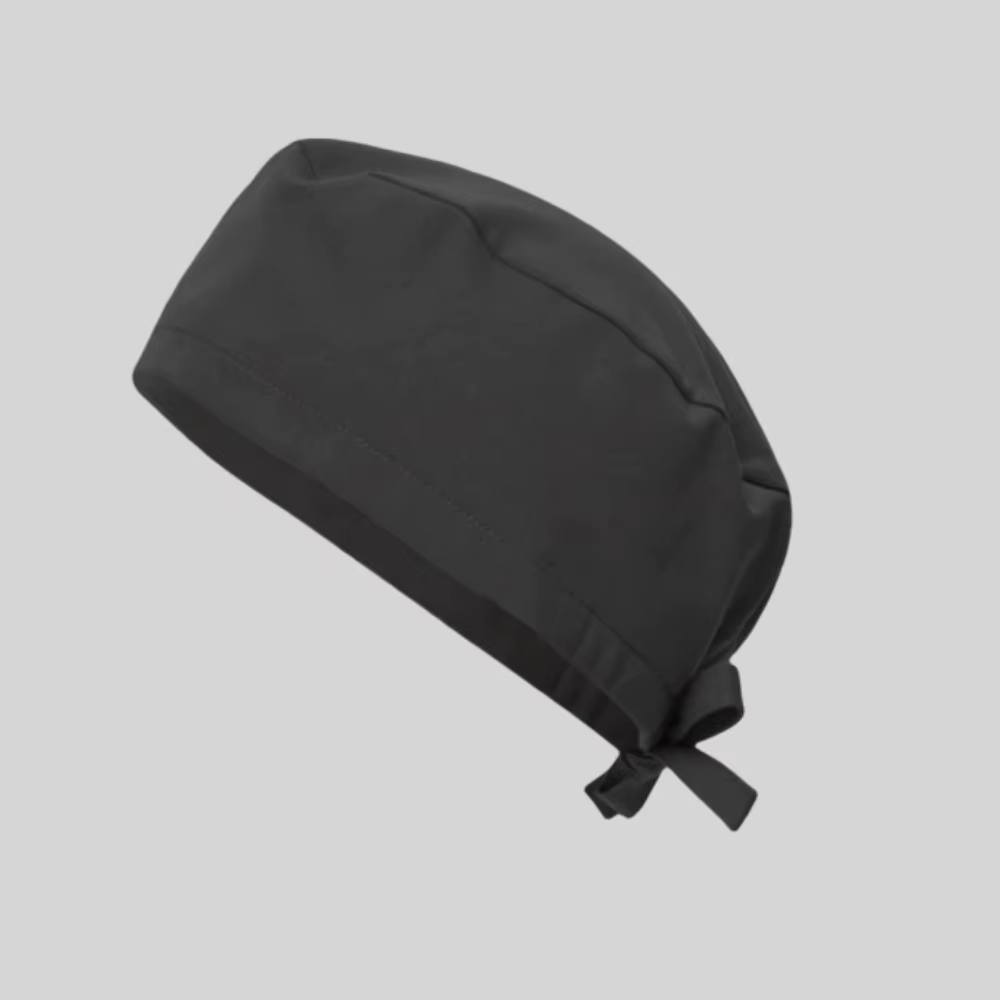 Casquettes de gommage bleu foncé avec bouton réglable à nouer au dos, chapeaux de travailleurs profe