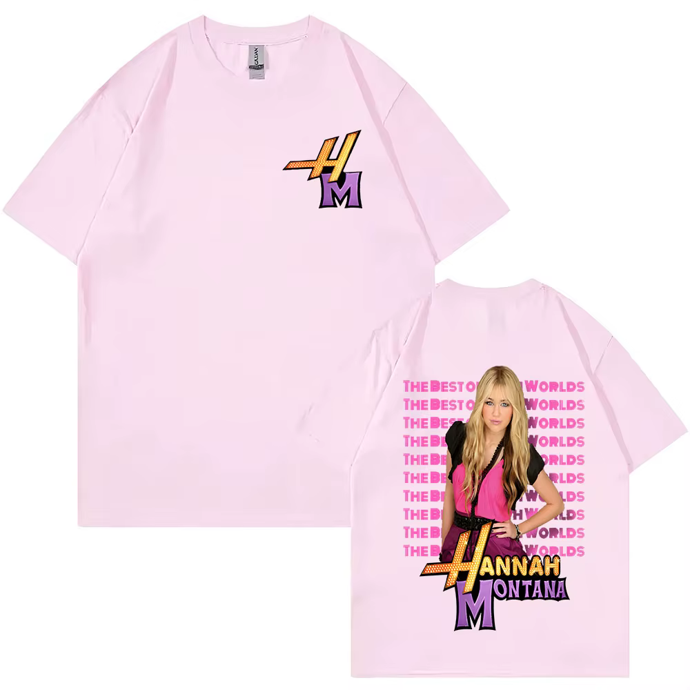 Hannah Montana musique T-shirt hommes femmes été décontracté à manches courtes T-shirt unisexe mode 