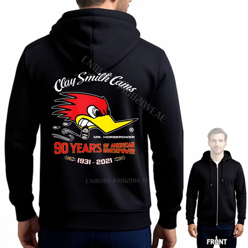Sweat-shirt drôle noir à capuche d'entraînement oiseau rouge avec texte Design à manches longues rét